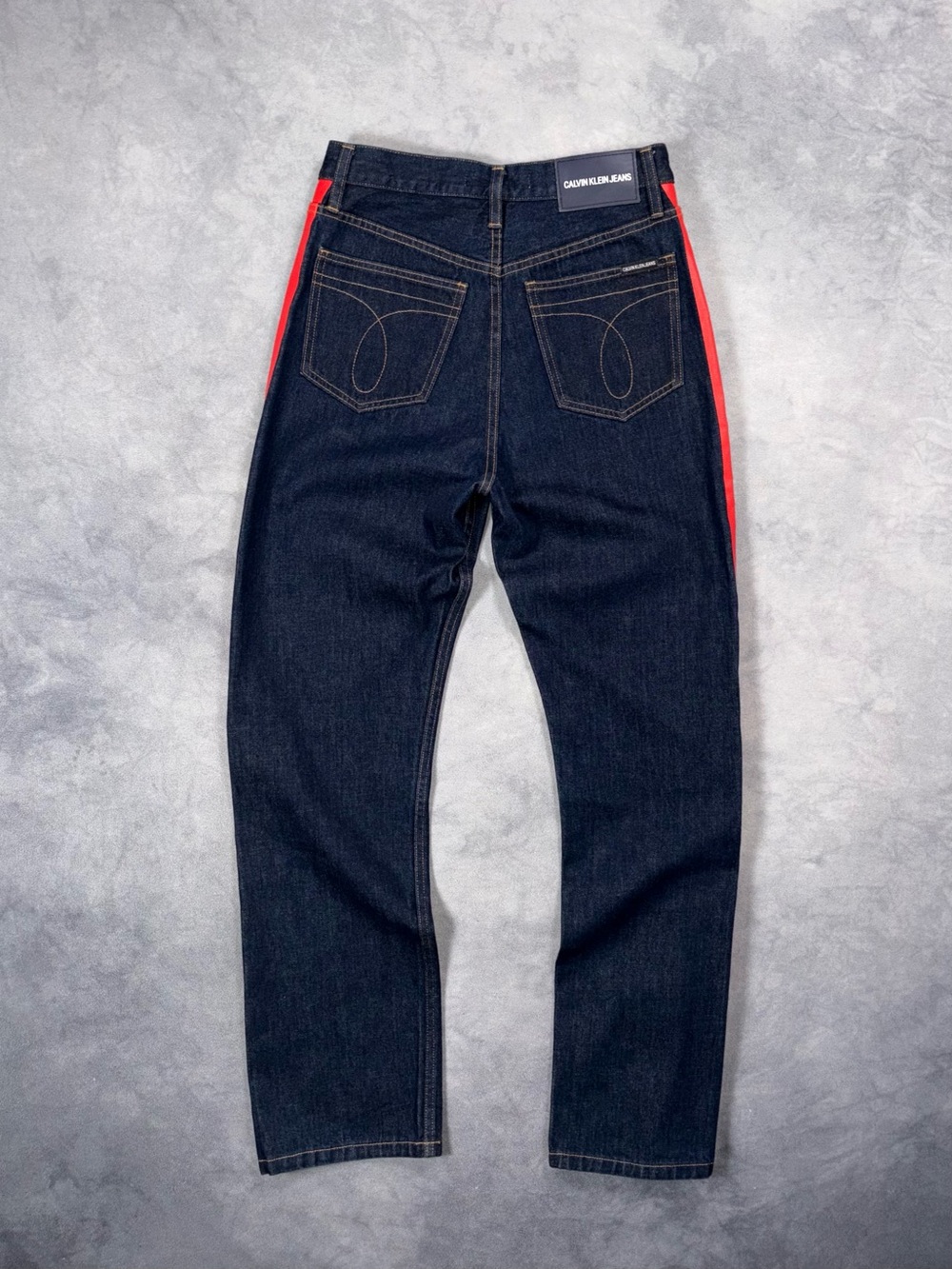 Raf Simons for Calvin Klein Jeans SS18 CKJ 030 High Rise Straight Striped Jeans - Picture 8 of 16